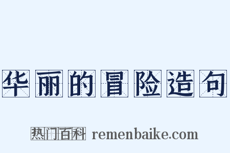 华丽的冒险造句是什么意思的图片